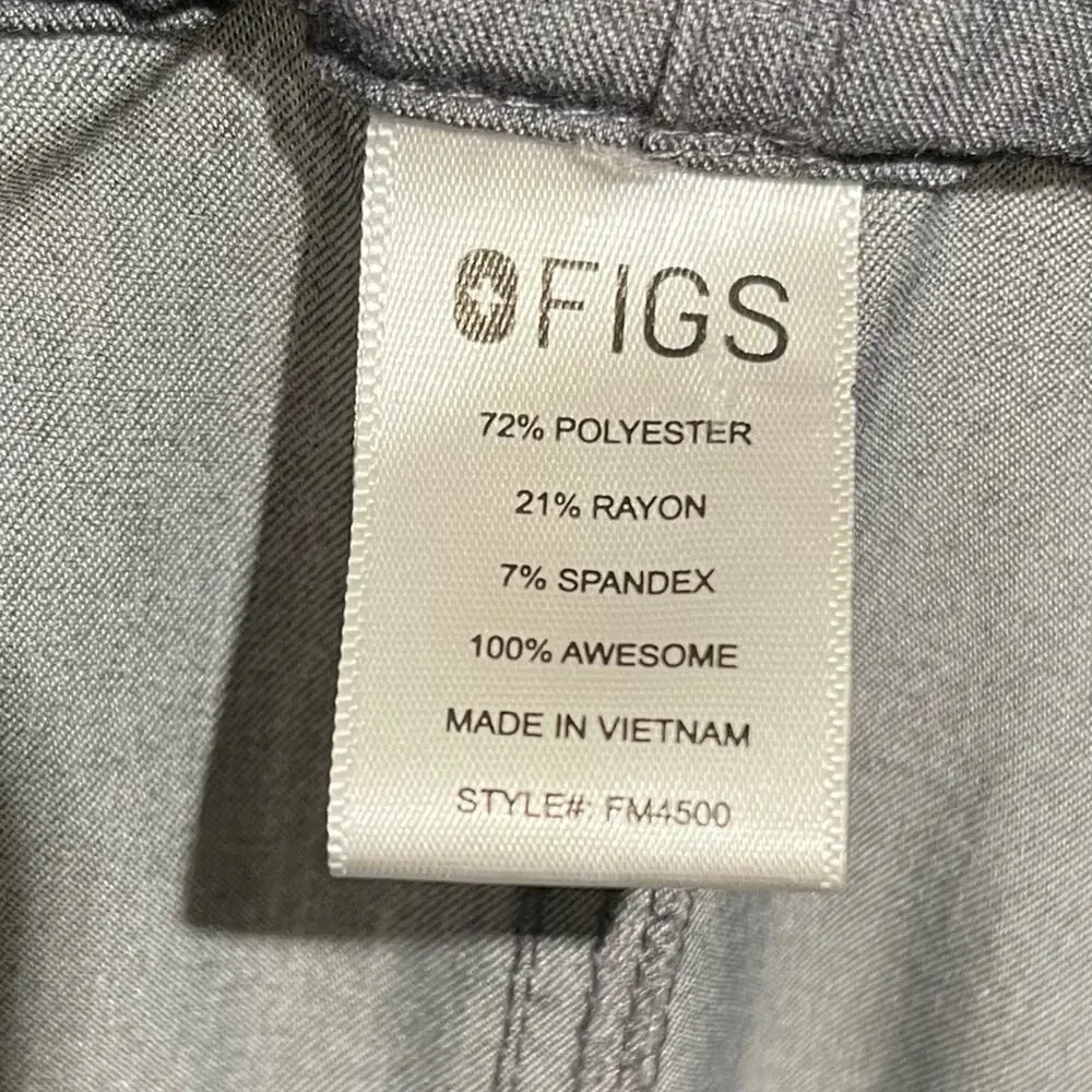 FIGS Technical Collection Men's Pisco Basic Scrub Pants Size Large Graphite